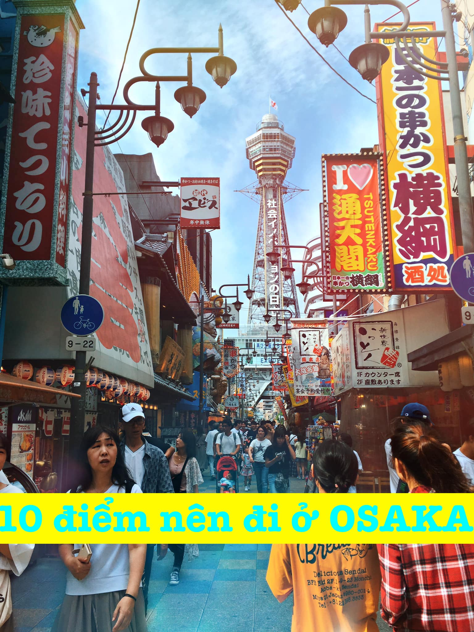 TOP 10 ĐIỂM NÊN  ĐI TẠI OSAKA