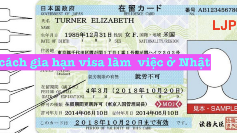 Hướng dẫn cách gia hạn visa làm  việc ở Nhật