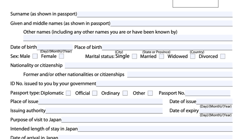 Hướng dẫn xin visa thăm thân vợ/ chồng, họ hàng qua  Nhật Bản